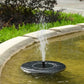 ✨Solar-powered floating fountain, suitable for miniature garden sprinklers, rock gardens, and outdoor ponds✨