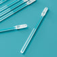 Reusable cotton swabs with adhesive tips for removing earwax