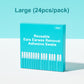 Reusable cotton swabs with adhesive tips for removing earwax