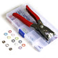 🔥100pcs Invisible Colored Metal Buckle & 1 Count Manual Pressure Pliers