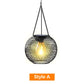 Vintage Metal Solar Lanterns 2PCS Upgraded Hanging Solar Lights Waterproof Outdoor Decorative Lights for Garden Yard Patio Pathway Solar Security Lights
