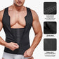 💎 50% OFF! 💎 Men's Flat Stomach Training Vest – Zipper Closure, Targeted Compression & Instant Slimming Effect 💪🔥