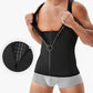 💎 50% OFF! 💎 Men's Flat Stomach Training Vest – Zipper Closure, Targeted Compression & Instant Slimming Effect 💪🔥