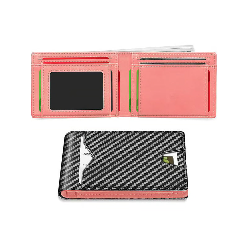 Slim Wallet for Men with Money Clip