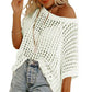 👚50% OFF NOW! ✨ Women's Mesh Knit Top – Cloud-Soft, Seductive Details & Perfect Cover-Up