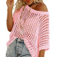 👚50% OFF NOW! ✨ Women's Mesh Knit Top – Cloud-Soft, Seductive Details & Perfect Cover-Up