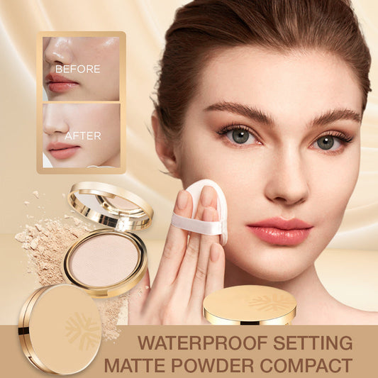 Waterproof Setting Matte Powder Compact