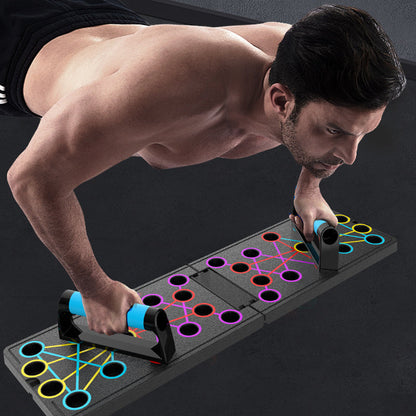 Foldable and multifunctional push-up board for training