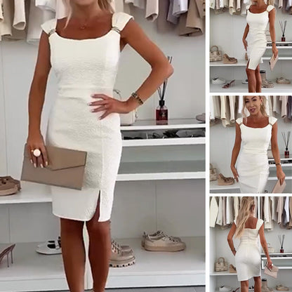 Women’s Elegant Bodycon Dress with Side Slit