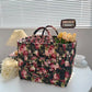 Portable Floral Fabric Storage Basket