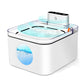 Automatic cat water fountain, 2.2 L, battery-operated pet fountain with motion sensor, cordless, silent design for dogs and cats