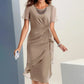 🔥Valentine's Day Sale-30% Off✨Elegant Fashion Solid Color Dress