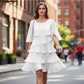 🎁 40% OFF! Women's Elegant Layered Ruffle Sleeve Dress – Effortless Style for Every Occasion 💃