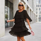 🎁 40% OFF! Women's Elegant Layered Ruffle Sleeve Dress – Effortless Style for Every Occasion 💃