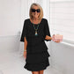 🎁 40% OFF! Women's Elegant Layered Ruffle Sleeve Dress – Effortless Style for Every Occasion 💃