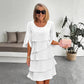 🎁 40% OFF! Women's Elegant Layered Ruffle Sleeve Dress – Effortless Style for Every Occasion 💃