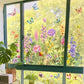 🌼 50% OFF! 🖼️ Colorful bouquet window sticker – LAST DAY – Self-adhesive, removable without residue & sun protection 🌸