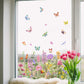 🌼 50% OFF! 🖼️ Colorful bouquet window sticker – LAST DAY – Self-adhesive, removable without residue & sun protection 🌸