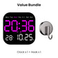🥳2026 HOT SALE🥳💞50K+ SOLD!💥🕰️🛏️ 50% OFF! Home & Office Digital Clock – Gentle wake-up, no startling alarms! Adjustable brightness, quiet at night. Shows temperature too. A reliable companion for your daily routine. 🌙✨