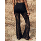 🥳2026 Hot Seller🥳💞 Sales exceeded 50,000! 💥👵👖 46% Off! High-waisted Lace Flared Pants—Elegant And Comfortable, Tummy-friendly Design, Elastic Waistband, Easy To Put On And Take Off. 🌸✨