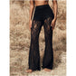 🥳2026 Hot Seller🥳💞 Sales exceeded 50,000! 💥👵👖 46% Off! High-waisted Lace Flared Pants—Elegant And Comfortable, Tummy-friendly Design, Elastic Waistband, Easy To Put On And Take Off. 🌸✨