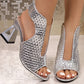 🏖️👠Stylish open-toe heeled sandals for women – Slender legs, comfortable walk 👡