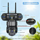 📹☀️ מצלמת אבטחה סולארית רב-זוויתית PTZ 360° — 8MP, ראיית לילה בצבע, WiFi 🌙🔒