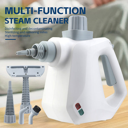 OveeDay Pressurized Handheld Multi-surface Natural Steam Cleaner with 12 Accessories - Multipurpose Steamer Ideal for Home Use