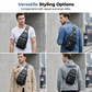 🎒 תיק חזה רטרו לגברים | עמיד במים ועור מלאכותי ✨ | איחסון חכם ונוחות ארגונומית 💼