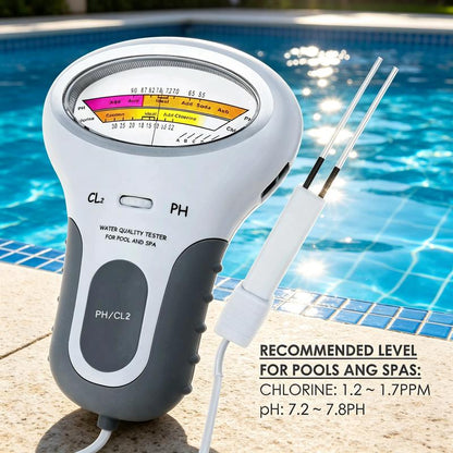 🏊‍♂️💧 בודק אלקטרוני ל-pH וכלור – מדידה מהירה ומדויקת! ⚡📊 שומר על בריכה נקייה, עור בריא וציוד עמיד. 🛡️ מונע חיידקים, גירויים ונזקים. בלי ניחושים – חוסך זמן, כסף וכימיקלים! ✅🏆