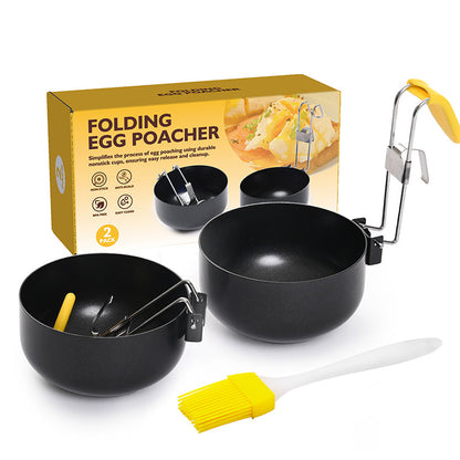 🍳 תבנית ביצה עלומה מתקפלת עם ציפוי מונע הדבקה - ביצים מושלמות בכל פעם! ✨🥚